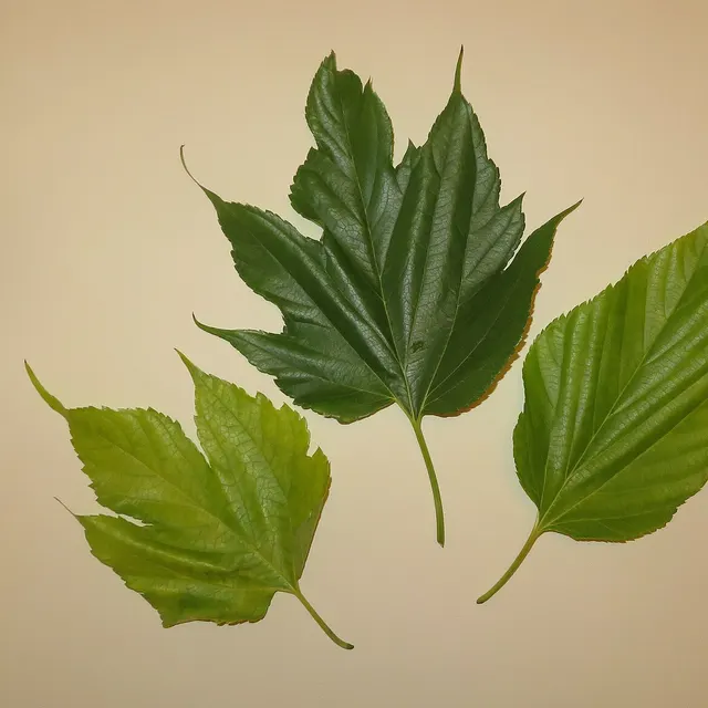 White mulberry leaves, Morus alba