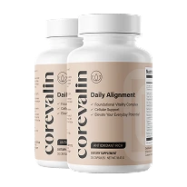 Two bottles of Corevalin Daily Alignment
