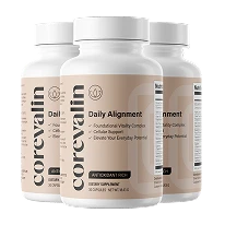 Three bottles of Corevalin Daily Alignment